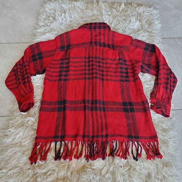 TELLURIDE CLOTHING Merino Wool Button Down Tucker Jacket Size Small Shacket - Picture 6 of 7